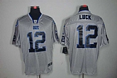 Nike Colts 12 Andrew Luck Gray Lights Out Limited Jersey,baseball caps,new era cap wholesale,wholesale hats